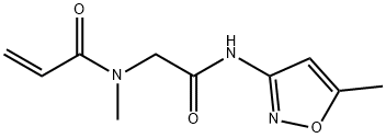 N-methyl-N-(2-((5-methylisoxazol-3-yl)amino)-2-oxoethyl)acrylamide Structure