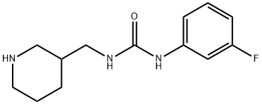 3-(3-fluorophenyl)-1-(piperidin-3-ylmethyl)urea Structure