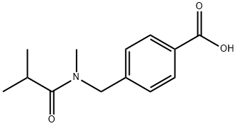 4-[(N,2-dimethylpropanamido)methyl]benzoic acid Structure