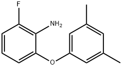 2-(3,5-dimethylphenoxy)-6-fluoroaniline Structure