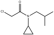 2-chloro-N-cyclopropyl-N-(2-methylpropyl)acetamide 구조식 이미지