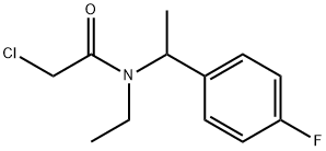 2-chloro-N-ethyl-N-[1-(4-fluorophenyl)ethyl]acetamide Structure