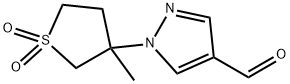 1-(3-methyl-1,1-dioxo-1lambda6-thiolan-3-yl)-1H-pyrazole-4-carbaldehyde Structure