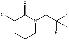 2-chloro-N-(2-methylpropyl)-N-(2,2,2-trifluoroethyl)acetamide Structure