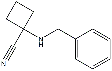 1-(benzylamino)cyclobutane-1-carbonitrile Structure