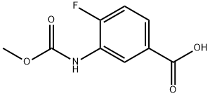 4-fluoro-3-[(methoxycarbonyl)amino]benzoic acid Structure