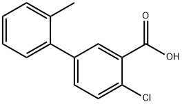 2-chloro-5-(2-methylphenyl)benzoic acid Structure