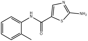 2-amino-N-(2-methylphenyl)-5-thiazolecarboxamide 구조식 이미지