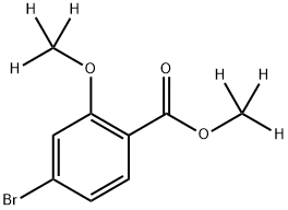 Methyl-d3 3-(methoxy-d3)-bromophenyl-4-carboxylate Structure