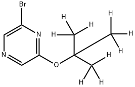 2-Bromo-6-(tert-butoxy-d9)-pyrazine 구조식 이미지
