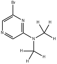 2-Bromo-6-(dimethylamino-d6)-pyrazine Structure