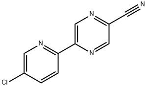 5-Chloro-2-(5'-cyano-2'-pyrazinyl)pyridine Structure