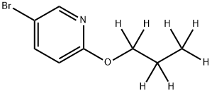 3-Bromo-6-(n-propoxy-d7)-pyridine 구조식 이미지