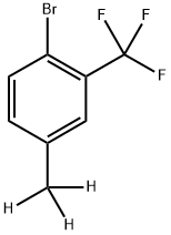4-(Methyl-d3)-2-trifluoromethylbromobenzene Structure