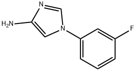 4-Amino-1-(3-fluorophenyl)imidazole 구조식 이미지