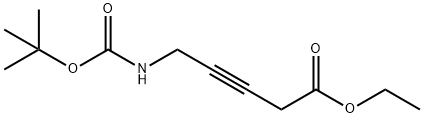 ethyl 5-(tert-butoxycarbonylamino)pent-3-ynoate Structure