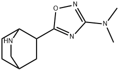 5-(2-Azabicyclo[2.2.2]oct-6-yl)-N,N-dimethyl-1,2,4-oxadiazol-3-amine Structure