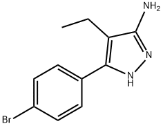 3-(4-bromophenyl)-4-ethyl-1H-pyrazol-5-amine Structure