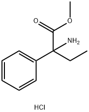 methyl 2-amino-2-phenylbutanoate hydrochloride Structure