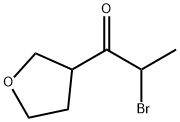 2-bromo-1-(oxolan-3-yl)propan-1-one Structure