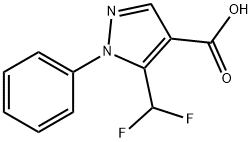 5-(difluoromethyl)-1-phenyl-1H-pyrazole-4-carboxylic acid Structure