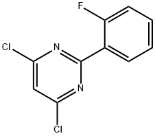 4,6-Dichloro-2-(2-fluorophenyl)pyrimidine 구조식 이미지