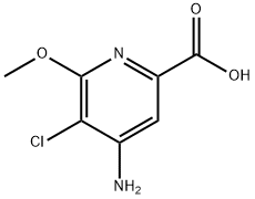 4-AMINO-5-CHLORO-6-METHOXYPICOLINIC ACID Structure