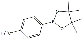 4,4,5,5-tetramethyl-2-(4-(methyl-13C)phenyl)-1,3,2-dioxaborolane Structure