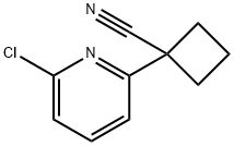 1-(6-chloro-2-pyridinyl)-cyclobutanecarbonitrile Structure