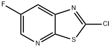 Thiazolo[5,4-b]pyridine, 2-chloro-6-fluoro- Structure