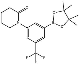1-[3-(TETRAMETHYL-1,3,2-DIOXABOROLAN-2-YL)-5-TRIFLUOROMETHYLPHENYL]PIPERIDIN-2-ONE 구조식 이미지