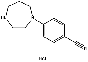 4-(1,4-diazepan-1-yl)benzonitrile hydrochloride Structure