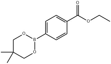 ethyl 4-(5,5-dimethyl-1,3,2-dioxaborinan-2-yl)benzoate Structure