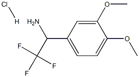 1-(3,4-dimethoxyphenyl)-2,2,2-trifluoroethan-1-amine hydrochloride Structure