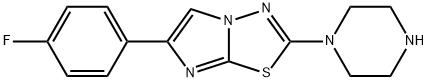 1-[6-(4-fluorophenyl)imidazo[2,1-b][1,3,4]thiadiazol-2-yl]piperazine 구조식 이미지