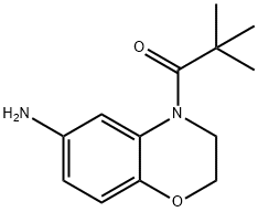 1-(6-amino-3,4-dihydro-2H-1,4-benzoxazin-4-yl)-2,2-dimethylpropan-1-one Structure