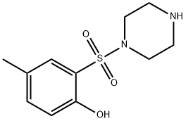 4-methyl-2-(piperazine-1-sulfonyl)phenol Structure