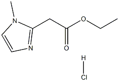 ethyl 2-(1-methyl-1H-imidazol-2-yl)acetate hydrochloride Structure