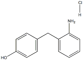 4-[(2-aminophenyl)methyl]phenol hydrochloride Structure