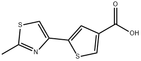 5-(2-methyl-1,3-thiazol-4-yl)thiophene-3-carboxylic acid Structure