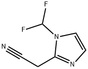 2-[1-(difluoromethyl)-1H-imidazol-2-yl]acetonitrile Structure