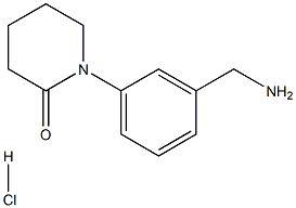 1-[3-(aminomethyl)phenyl]piperidin-2-one hydrochloride Structure