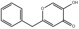 4H-Pyran-4-one, 5-hydroxy-2-(phenylmethyl)- 구조식 이미지