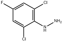 (2,6-dichloro-4-fluorophenyl)hydrazine 구조식 이미지