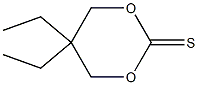 5,5-diethyl-1,3-dioxane-2-thione 구조식 이미지