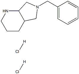 6-BENZYL-OCTAHYDRO-PYRROLO[3,4-B]PYRIDINE 2HCL 구조식 이미지