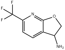 Furo[2,3-b]pyridin-3-amine, 2,3-dihydro-6-(trifluoromethyl)- 구조식 이미지