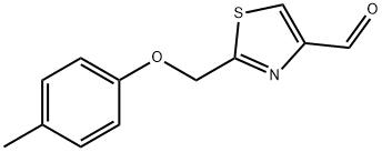 2-(4-methylphenoxymethyl)-1,3-thiazole-4-carbaldehyde Structure