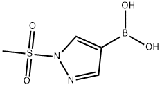 [1-(Methylsulfonyl)-4-pyrazolyl]boronic Acid 구조식 이미지