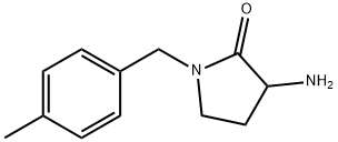 3-amino-1-[(4-methylphenyl)methyl]pyrrolidin-2-one 구조식 이미지